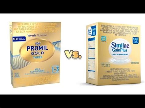 S26 Promil Gold3 vs Similac Gain Plus 3 .